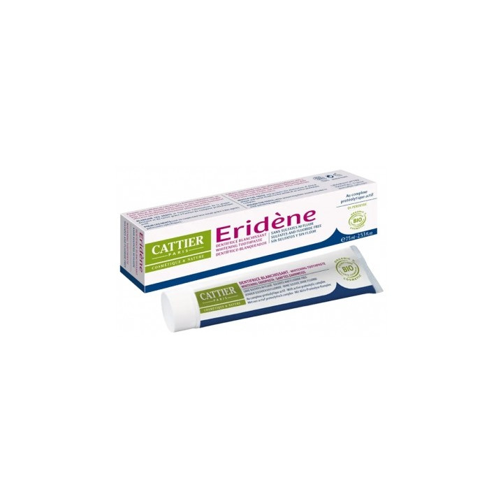 Dentifrice bio sans sulfates ni fluor - Eridène Cattier