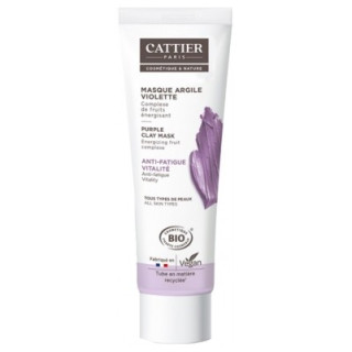 Masque Argile Violette Bio Cattier - Peau éclatante