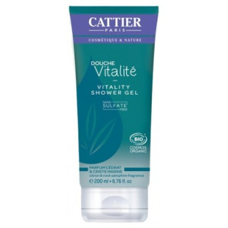 Gel douche Cattier Vitalité 200 ml - Soin lavant bio