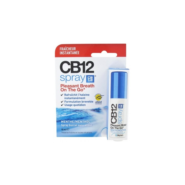 CB12 Spray Buccal Sans Alcool Menthe 15 ml