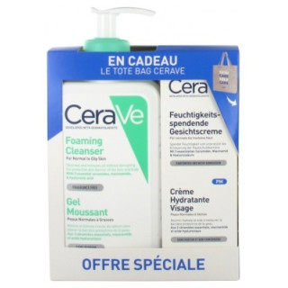 Coffret CeraVe - Gel Moussant et Crème Hydratante