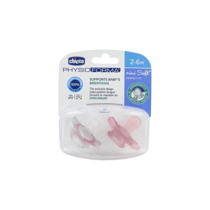 Sucettes Chicco Physio Forma Mini Soft 2-6 mois