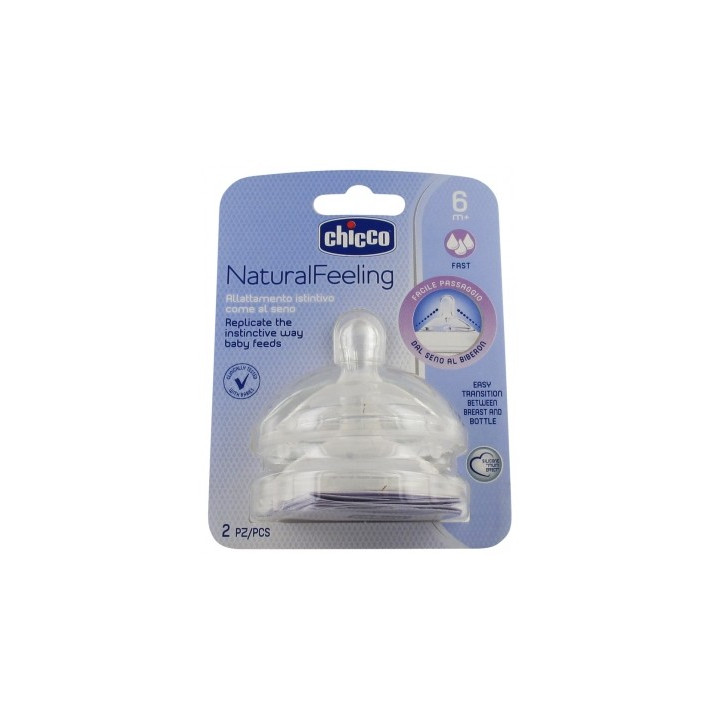 Tétines Chicco Natural Feeling Débit Rapide