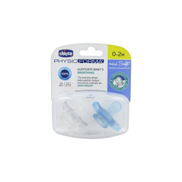 Sucettes Chicco Physio Forma Mini Soft 0-2 Mois