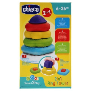 Chicco Smart2Play Anneaux à Empiler 2en1