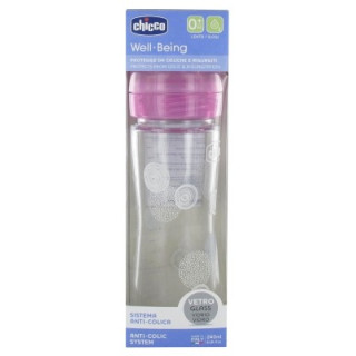 Biberon Chicco Well Being 240 ml - Biberon en verre