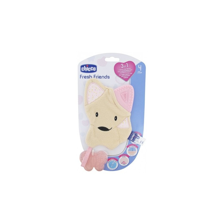 Doudou de dentition Chicco Fresh Friends 3en1