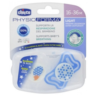 Sucettes Chicco Physio Forma Light pour bébés de 16-36 mois