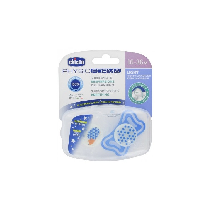 Sucettes Chicco Physio Forma Light pour bébés de 16-36 mois