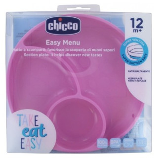 Plat à Compartiments en Silicone Chicco pour bébés
