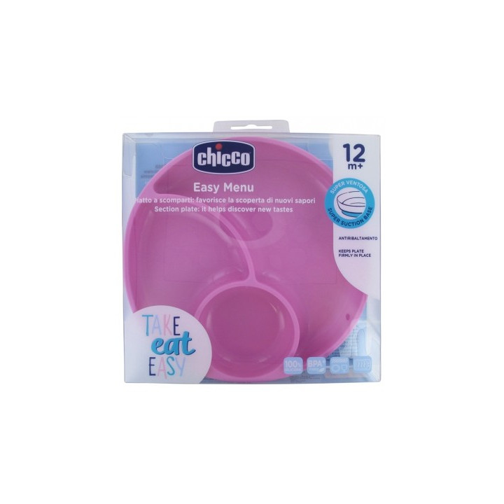 Plat à Compartiments en Silicone Chicco pour bébés