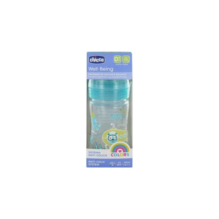 Biberon Chicco Well Being Colors 150 ml
