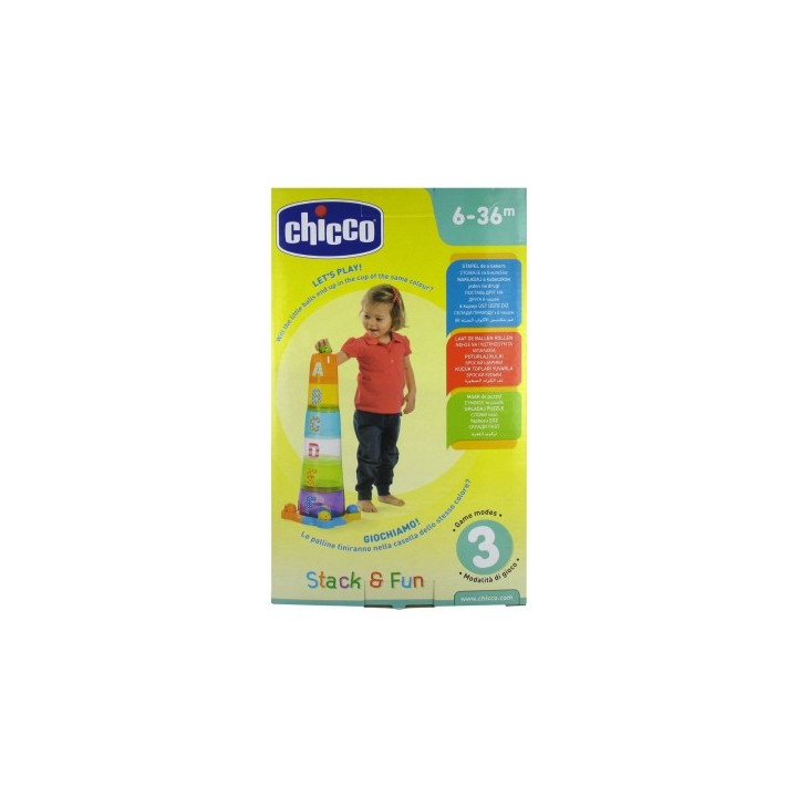 Chicco Baby Senses Stack et Fun - Jouet éducatif pour enfants