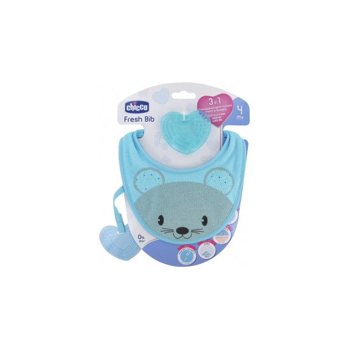 Bavoir Chicco Fresh Bib 3en1 pour bébé