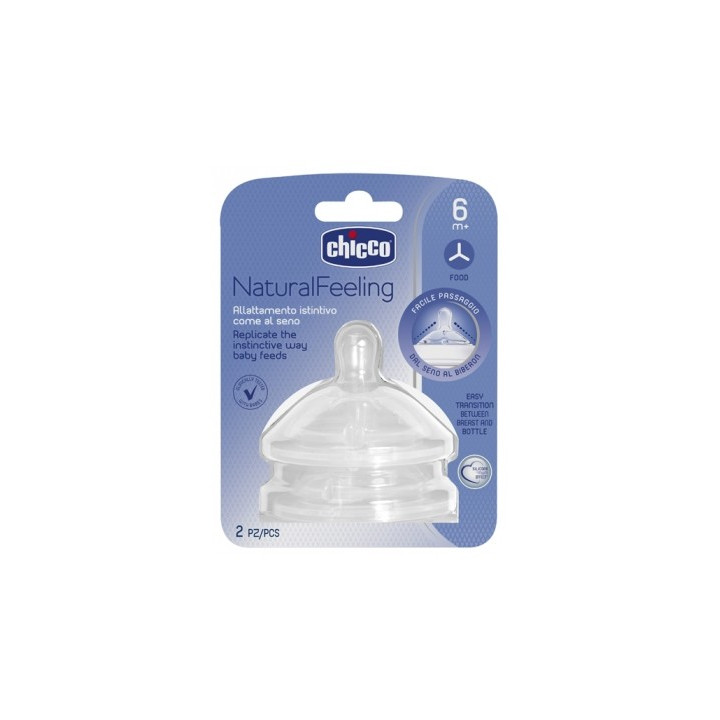 Tétines Chicco Natural Feeling Débit Repas