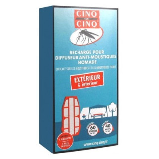Recharge Cinq sur Cinq pour diffuseur anti-moustiques nomade