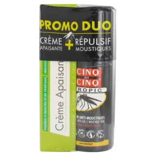 Cinq sur Cinq Duo - Crème Apaisante et Lotion Anti-Moustiques