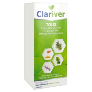 Clariver Toux Solution Buvable 175 ml - Soulagez votre toux
