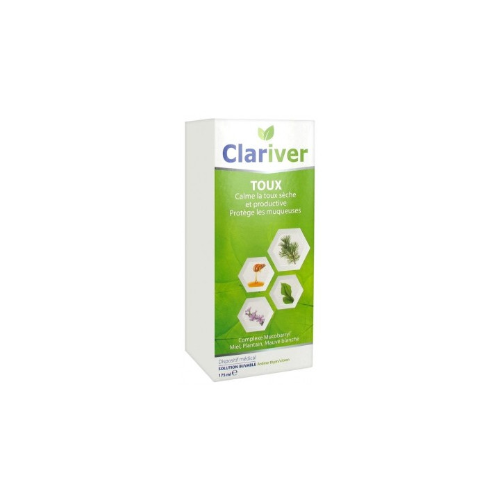 Clariver Toux Solution Buvable 175 ml - Soulagez votre toux