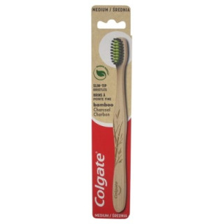Brosse à dents Colgate Bamboo Charbon Medium