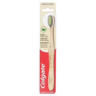 Brosse à dents Colgate Bamboo Charbon Souple