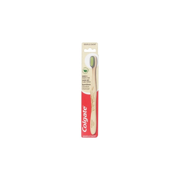 Brosse à dents Colgate Bamboo Charbon Souple