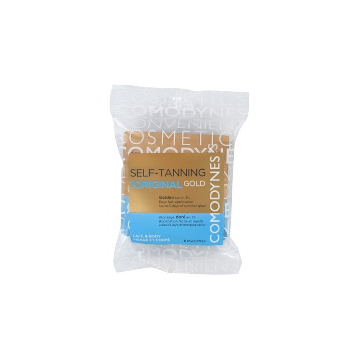 Comodynes 8 Lingettes Autobronzantes - Bronzage sans soleil