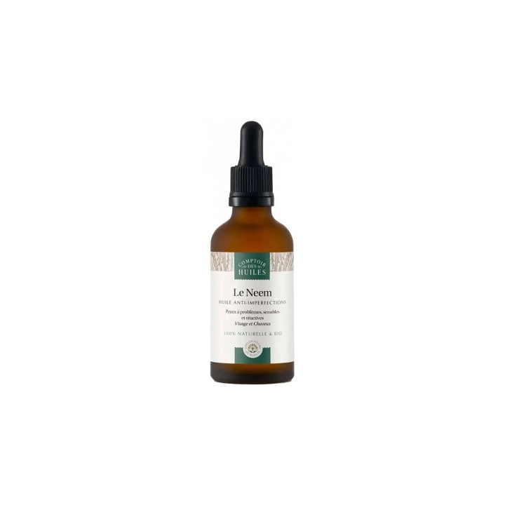 Huile de Neem Bio 50ml - Comptoir des Huiles