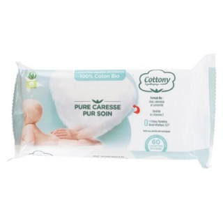 Lingettes Cottony Peaux Sensibles 60