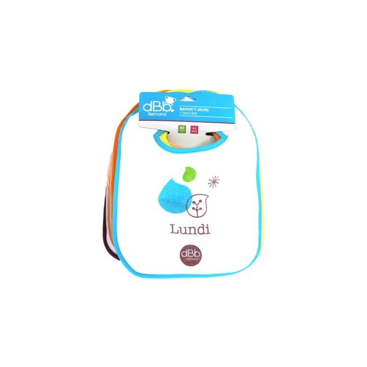 Bavoirs dBb Remond 7 jours pour bébé 4 mois+