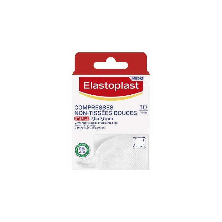 Compresses non-tissées Elastoplast 7,5 cm x 7,5 cm