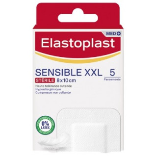 Elastoplast Sensible XXL, pansements stériles pour plaies