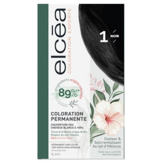 Coloration permanente Elcéa - Cheveux noirs intensément colorés