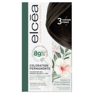 Coloration permanente Elcéa - Cheveux châtain foncé