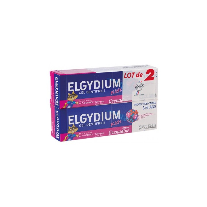 Dentifrice Elgydium Kids pour enfants de 3 à 6 ans