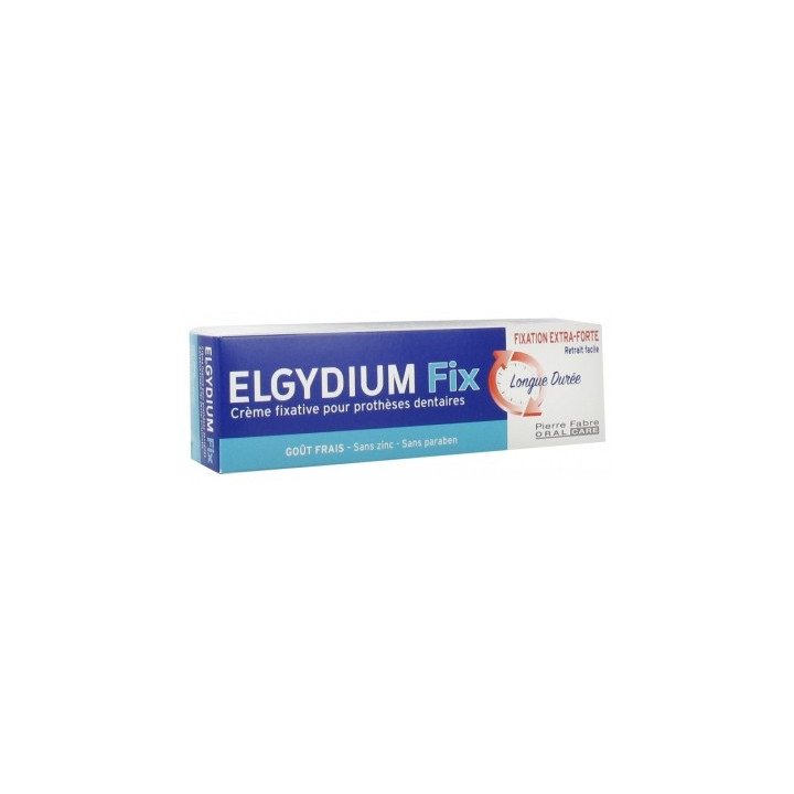 Crème fixative Elgydium Fix pour prothèses dentaires