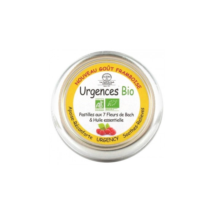 Pastilles Urgences Goût Framboise Bio - Elixirs & Co