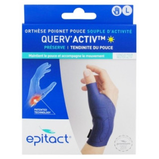 Orthèse poignet pouce souple d'activité droite