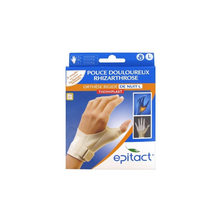 Orthèse de nuit Epitact pour rhizarthrose du pouce droit