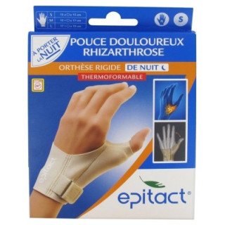 Orthèse de nuit pour rhizarthrose du pouce droit