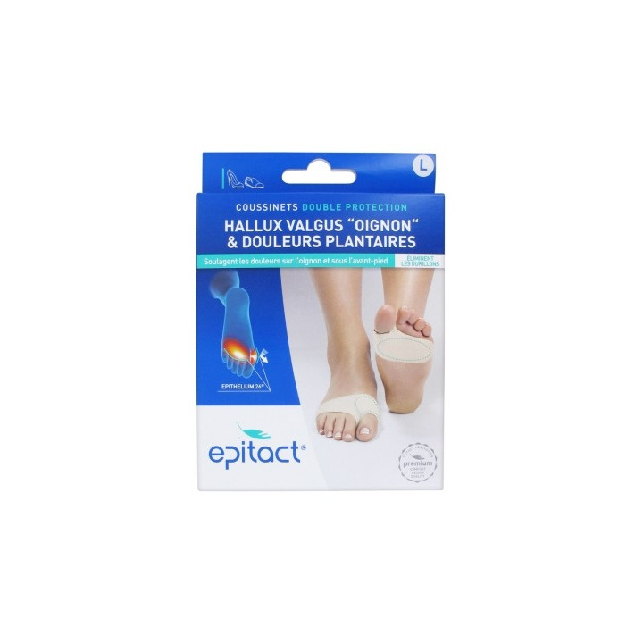 Coussinets Epitact Double Protection pour hallux valgus