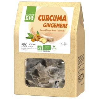Infusion Bio Curcuma Gingembre - Esprit Bio