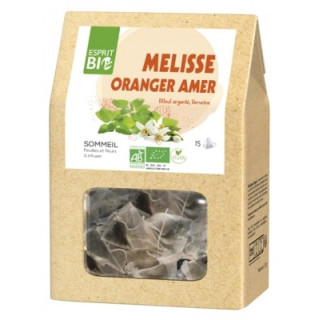 Infusion Esprit Bio Mélisse Oranger Amer pour un sommeil réparateur