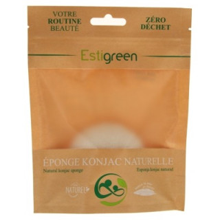 Éponge Konjac 100% Naturelle Estigreen
