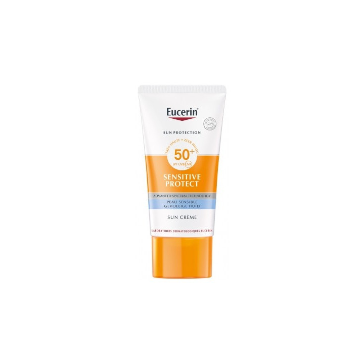 Crème solaire SPF50+ pour peau sensible
