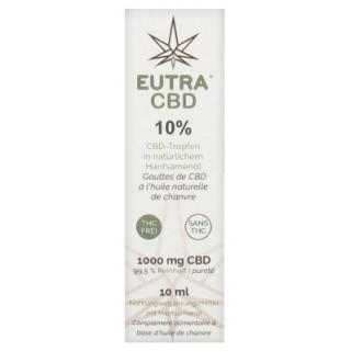 Eutra CBD 10% - Gouttes à l'Huile de Chanvre
