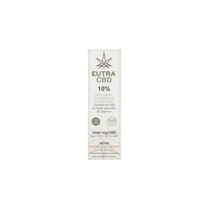 Eutra CBD 10% - Gouttes à l'Huile de Chanvre