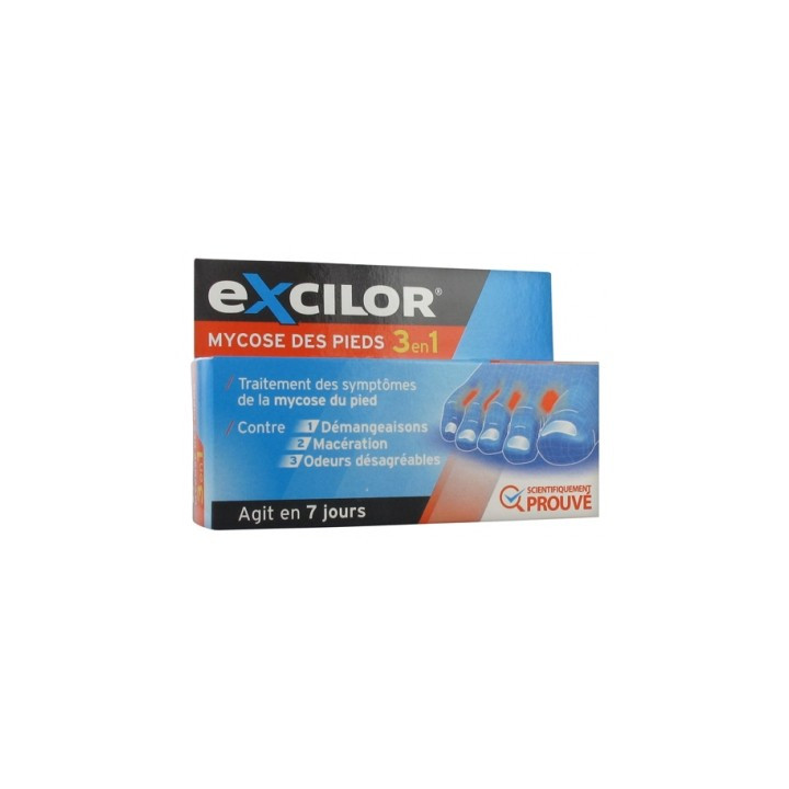 Traitez la mycose des pieds avec Excilor 3 en 1