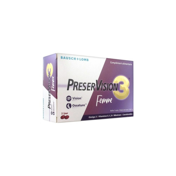 PreserVision 3 Femme - Complément alimentaire pour la vision et l’ossature