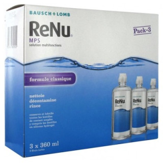 Solution ReNu MPS de Bausch + Lomb pour lentilles de contact